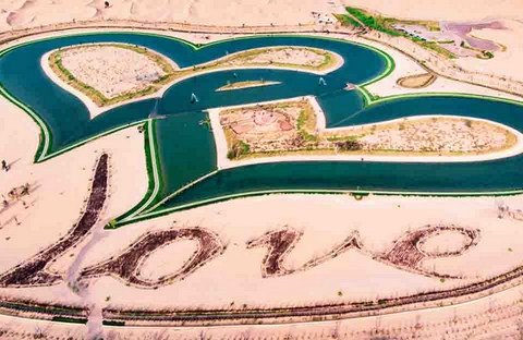 Дубайское озеро любви: самое романтичное озеро в мире